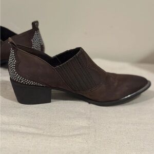 Circus by Sam Edelman Brown Studded Chelsea Ankle Boots